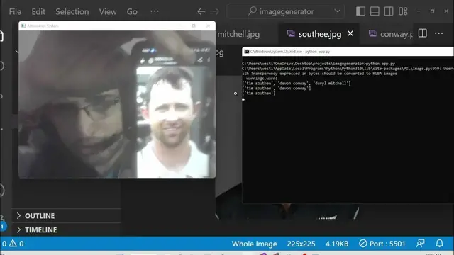 Video thumbnail for Python 3 OpenCV Script to Build Facial Recognition Attendance System Using Numpy Library