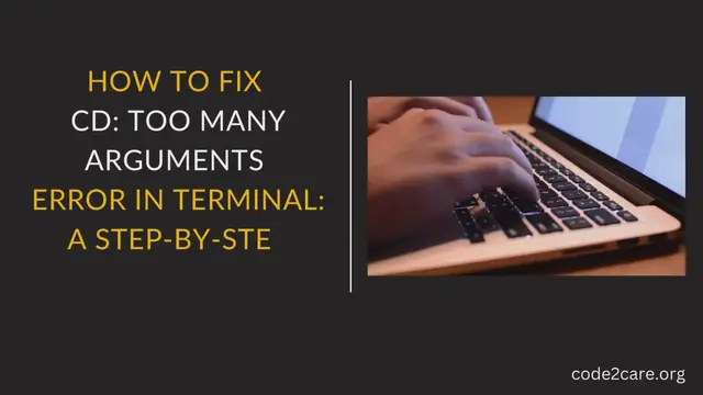 Video thumbnail for How to Fix  cd too many arguments  Error in Terminal A Step-by-Step Guide