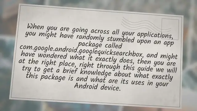 'Video thumbnail for Com Google Android Googlequicksearchbox'