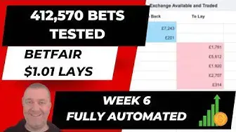 Video thumbnail for Witness the Results of a Sports Betting System with 412,570 Bets Tested