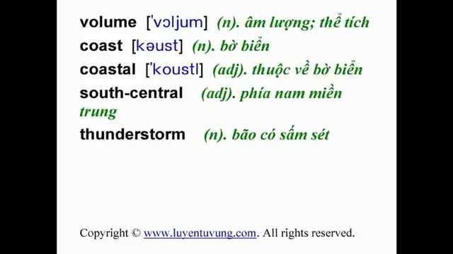 Video thumbnail for Learn English Vocabulary - Grade 9 - Unit 09 - Lesson 01