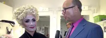 'Video thumbnail for BACKSTAGE - Watch Michele Lee Transform Into Madame Morrible!'