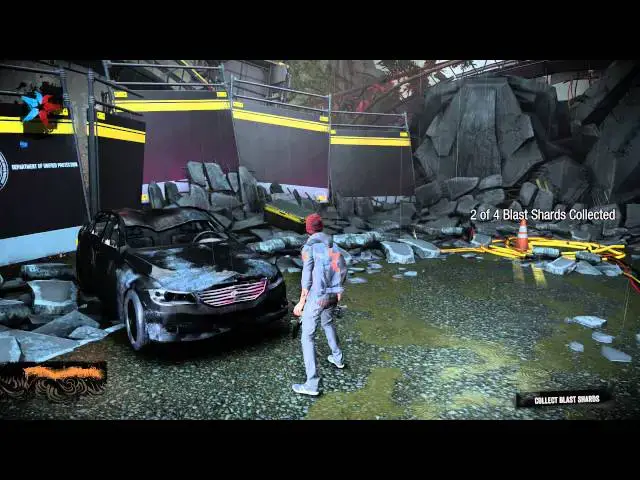 Video thumbnail for inFamous: Second Son - A Week Later: Collect 4 Blast Shards (Tracker Drones) & Smoke Meter Tutorials