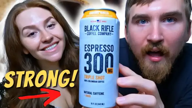 'Video thumbnail for Black Rifle Coffee | Triple Shot Espresso 300 mg | Caramel Vanilla Review!'