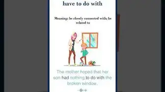 Video thumbnail for Have to do with meaning | have to do with sentences | Common English Idioms #shorts