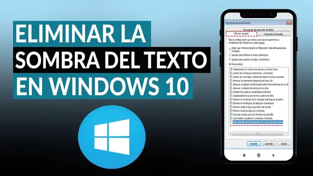 Video thumbnail for Cómo eliminar del Escritorio la sombra en el texto de los iconos en WINDOWS 10