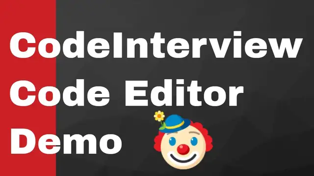 Video thumbnail for CodeInterview.io Online Code Editor For Programming Interviews of Various Programming Languages Demo