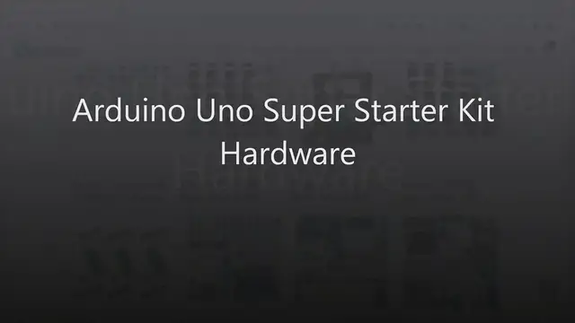 Video thumbnail for Arduino Uno Super Starter Kit Hardware