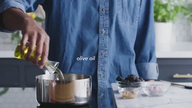 Video thumbnail for Blackberry Hoisin Pork, Zucchini and Black Bean Rice