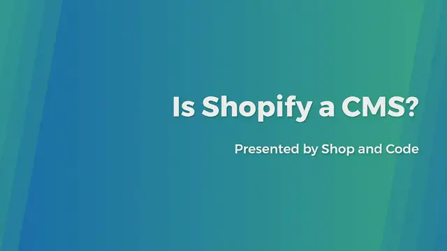 Video thumbnail for is Shopify a CMS?