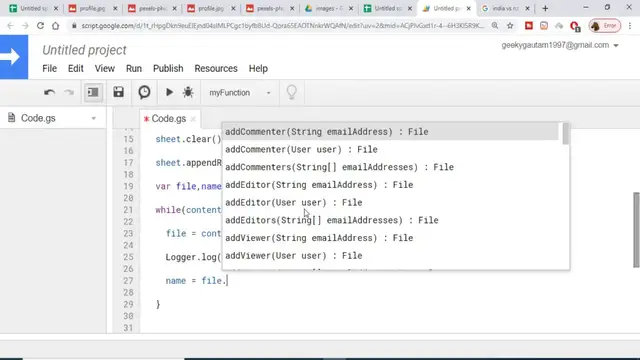Video thumbnail for How to Save Google Drive Files in Google Spreadsheets Using Google Apps Script Example