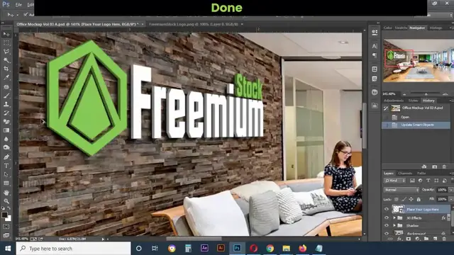 'Video thumbnail for How to use PSD Mockup Template in Photoshop'