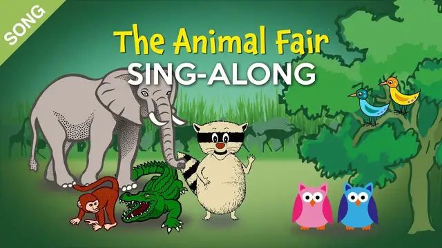 Video thumbnail for The Animal Fair [SONG] | Nursery Rhymes Sing-Along