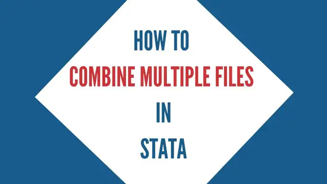 Video thumbnail for How to Combine Multiple Files in Stata | Stata Tutorial