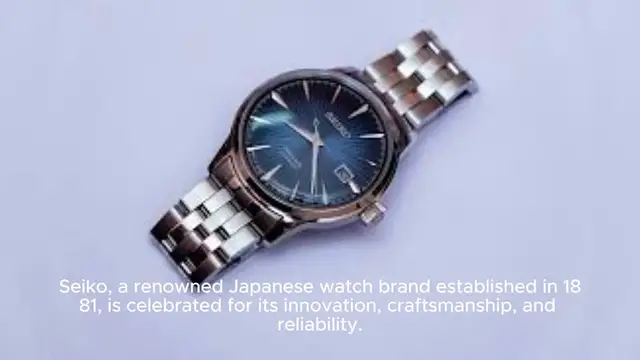 Video thumbnail for Seiko