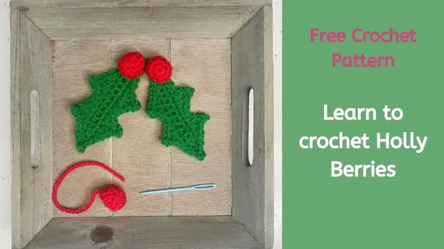 Video thumbnail for How to Crochet Holly Berries | Christmas Crochet