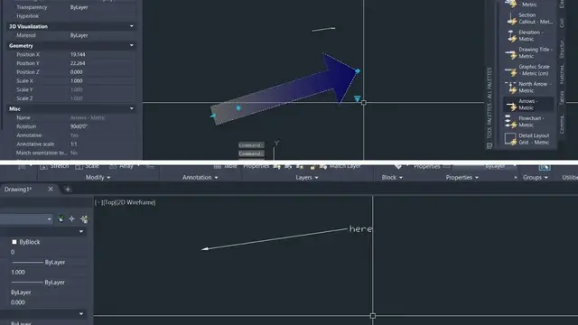 'Video thumbnail for How to draw an arrow in AutoCAD (2 ways)'