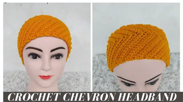 Video thumbnail for Crochet Chevron Headband