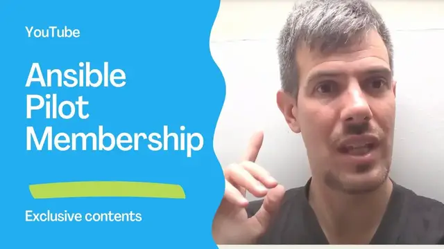 Video thumbnail for 📹 Ansible Pilot YouTube Membership