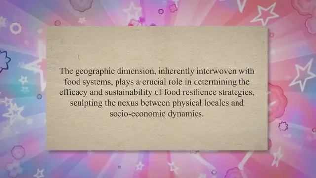 Video thumbnail for Food resilience management