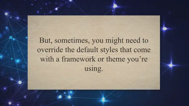 Video thumbnail for How To Override Css