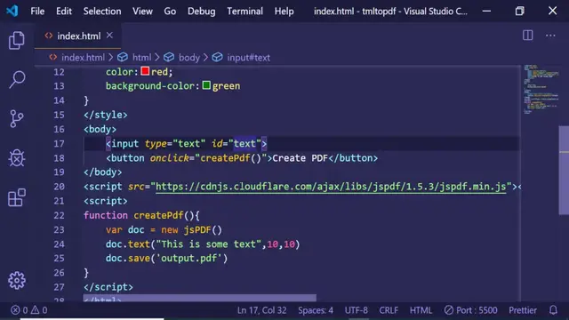 Video thumbnail for jspdf html to pdf example (2020)