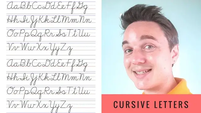 Video thumbnail for Cursive Letters. What is cursive writing?