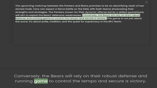 Video thumbnail for storied rivals. Fans can expect a fierce battle on the field, with both teams showcasing their strengths and strategies. The Packers, known for their dynamic offense led by a skilled quarterback, will aim to exploit the Bears' defensive w