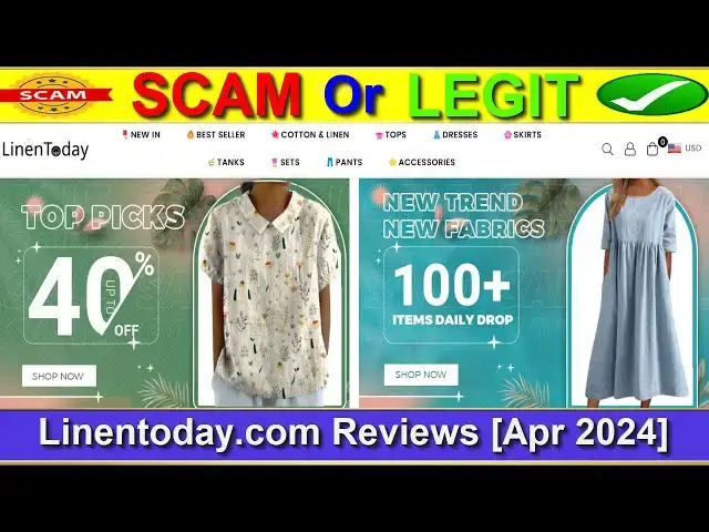 Video thumbnail for Linen Today Reviews (April 2024) - Is Linentoday A Legit E-Commerce Site? Find Out! | Product Review