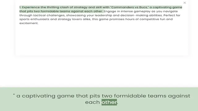 Video thumbnail for that pits two formidable teams against each other. Engage in intense gameplay as you navigate through tactical challenges, showcasing your leadership and decision-making abilities. Perfect for sports enthusiasts and strategy lovers alike,
