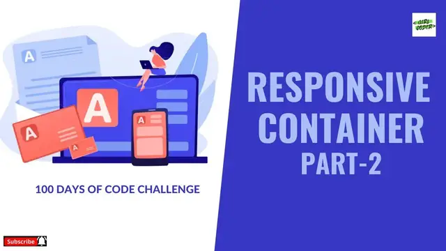 Video thumbnail for Responsive divs using HTML and CSS Part 2 | 100 Days of Coding Challenge | Day 37
