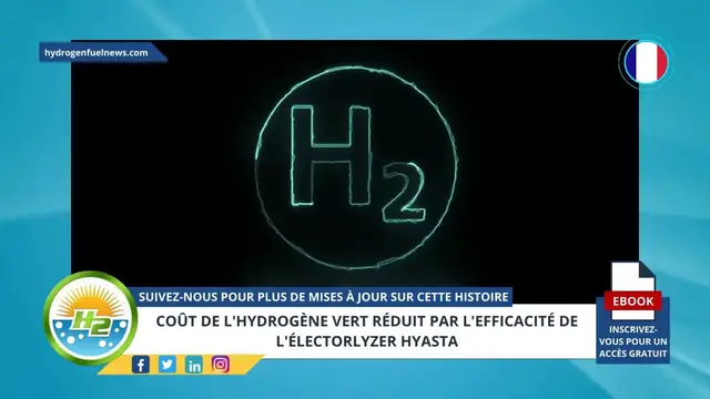 Video thumbnail for [French] Cost of green hydrogen reduced by Hyasta electrolyzer efficiency