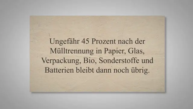 'Video thumbnail for Nicht recyclebarer Abfall: Restmüll und Sondermüll sicher entsorgen!'