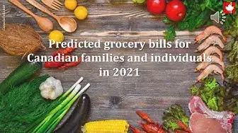 Video thumbnail for Predicted grocery bills for Canadian families and individuals in 2021