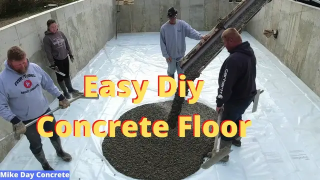 Video thumbnail for Easy Diy Concrete Floor Pour (We Like These Pours!)