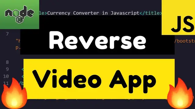Video thumbnail for Node.js Express FFMPEG Reverse a Video Mp4 File Live Web App Using Javascript 2020