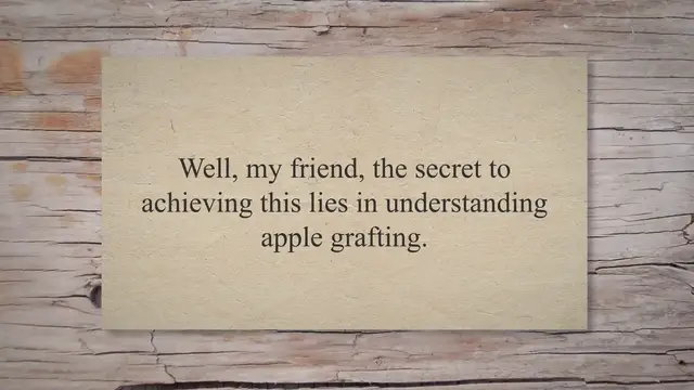 'Video thumbnail for The Ultimate Guide to Apple Grafting: Grow Your Own Orchard and Perfect Your Apples!'