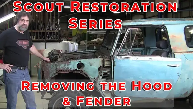 Video thumbnail for Scout Restoration Series: Removing the Hood and Fender