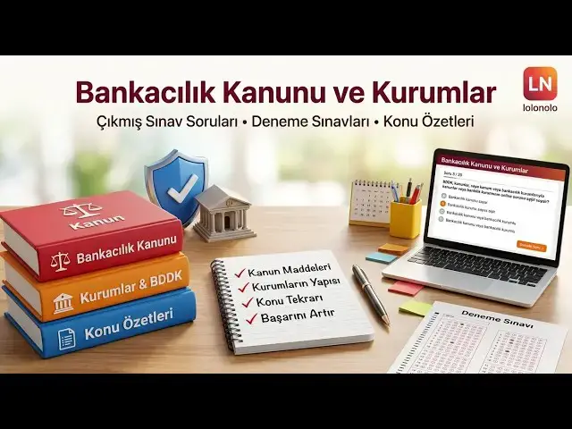 Video thumbnail for Banka Unvan Sınavı Bankacılık Kanunu ve Kurumlar Testi