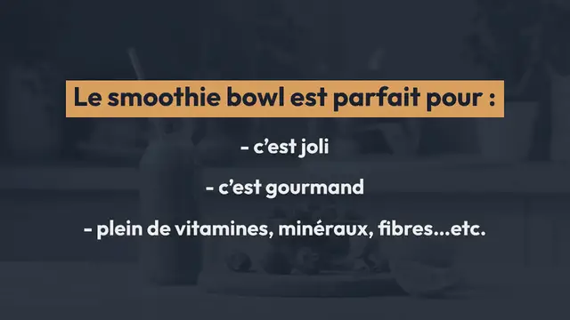 Video thumbnail for Smoothie bowl aux fraises