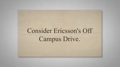 'Video thumbnail for Ericsson Off Campus Drive For Fresher | 2023/2024 Batch'