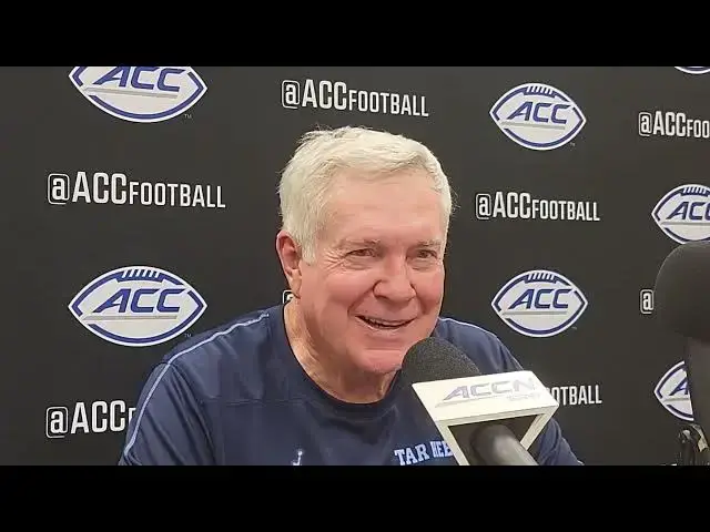 'Video thumbnail for #UNC coach Mack Brown press conference after win at Florida State'