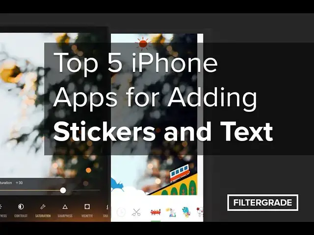 'Video thumbnail for Top 5 iPhone Apps for Adding Stickers and Text to Photos'