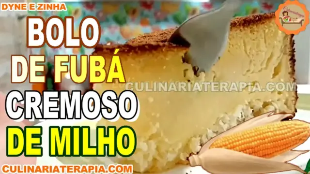 'Video thumbnail for Bolo de Fubá Cremoso de Milho – Bolo Fácil de Fazer no Liquidificador'
