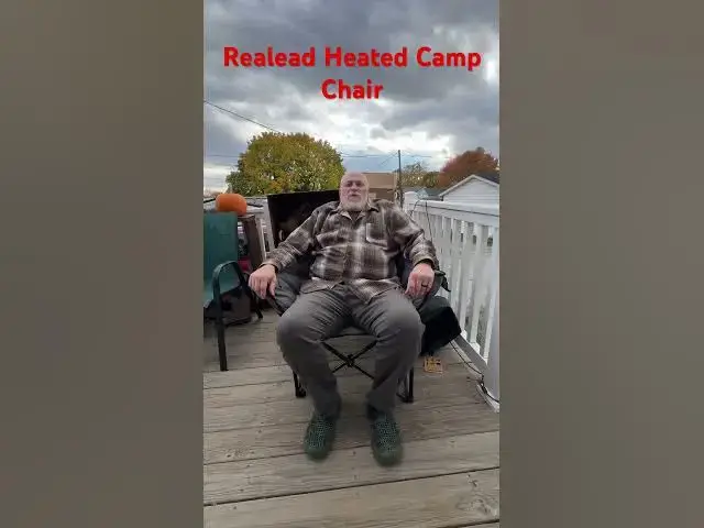Video thumbnail for New Heated Camp Chair on Amazon! Ultimate Comfort. #campinggear