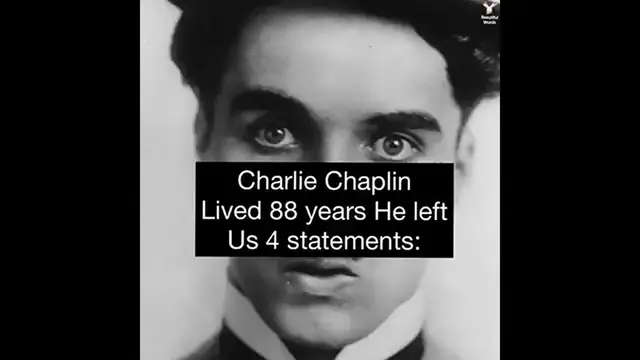 Video thumbnail for Life changing statement by Charlie Chaplin _ Best Inspirational Quotes From Charlie Chaplin