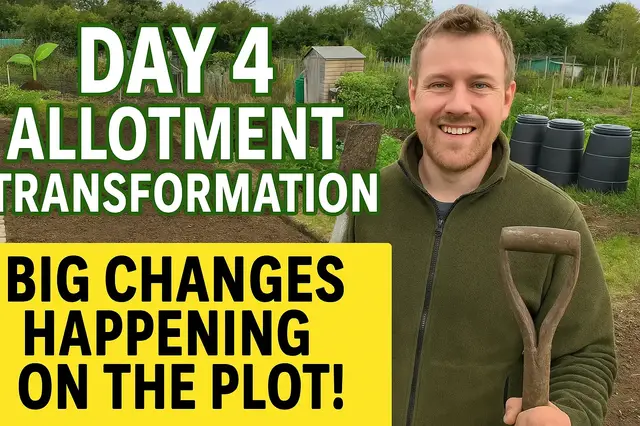 'Video thumbnail for 🌱 Day 4 Allotment Transformation | Big Changes Happening on the Plot!'