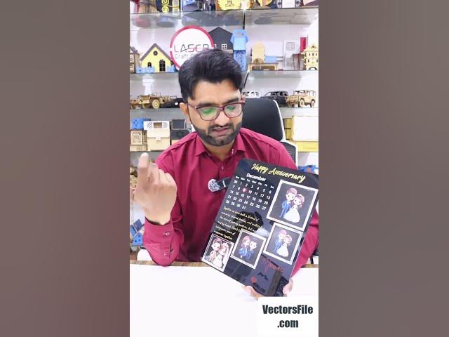 Video thumbnail for Laser Cut Acrylic Anniversary Photo Frame Design | DIY Personalized Pictures Frame