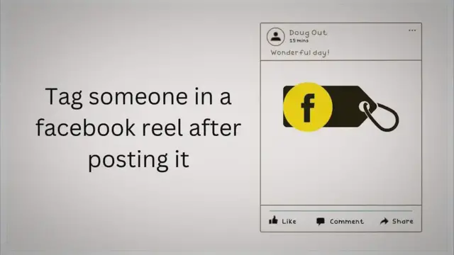'Video thumbnail for How to tag someone in a Facebook reel after posting?'