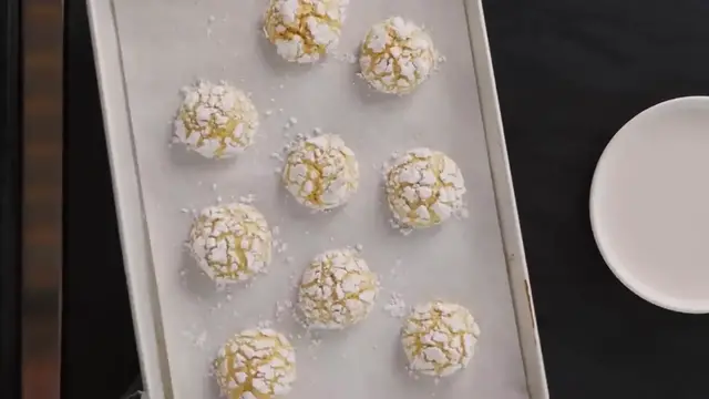 'Video thumbnail for Lemon Turmeric Crinkle Cookies ¦ Eric Kim ¦ Cookie Week ¦ NYT Cooking (720p 24fps)'